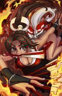 Image 5 of SNK Fighters 11x17" Print Series: Darli, Fatal Fury, Shermie