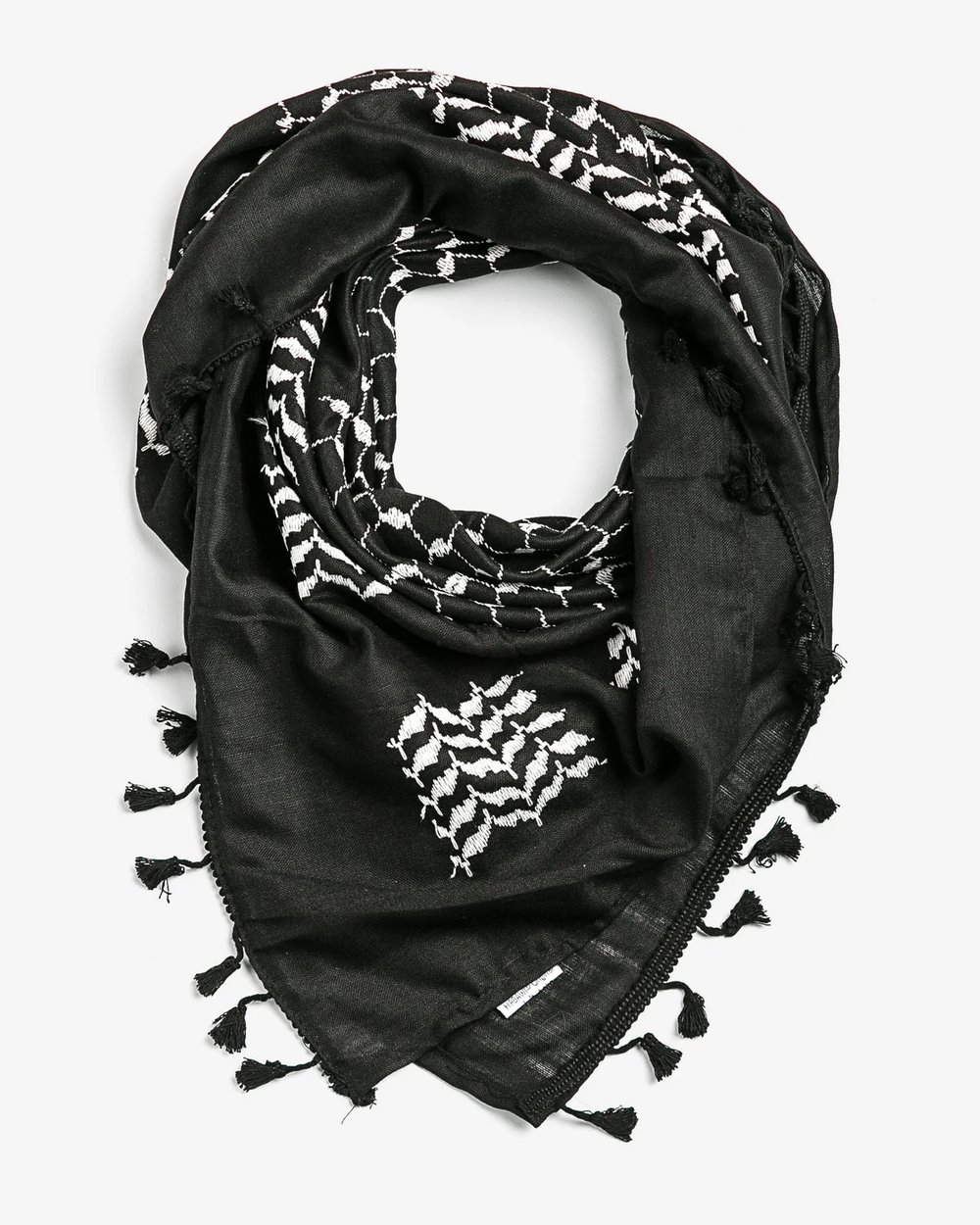 Image of Inverse Black & White Kuffiyeh (Made in Palestine)