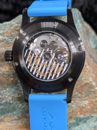 Image 2 of Celeste - Geometric Time Automatic Watch with Glow in the Dark Strap