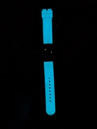 Image 4 of Celeste - Geometric Time Automatic Watch with Glow in the Dark Strap