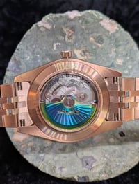 Image 4 of Uncle John - Grateful Dead Paint Dial Automatic Watch in Rose Gold
