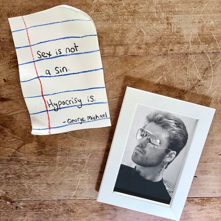 Image of George Michael ‘Not a Sin’ Porcelain note