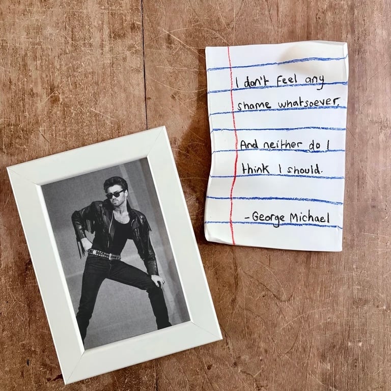 Image of George Michael ‘No Shame’ Porcelain note