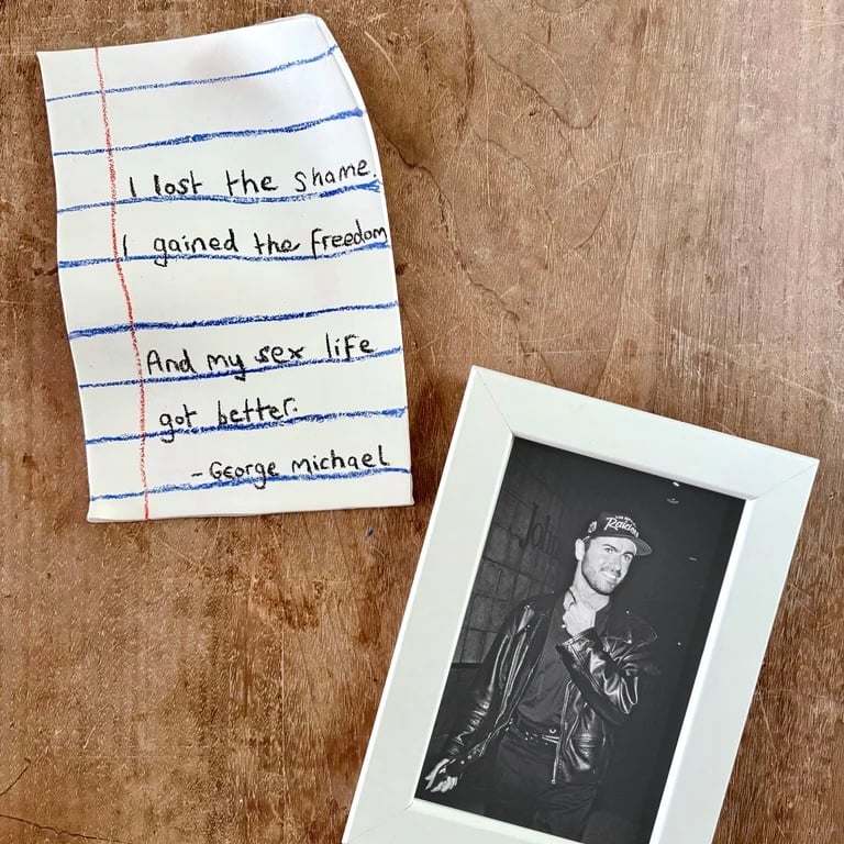 Image of George Michael ‘Gained Freedom’ Porcelain note