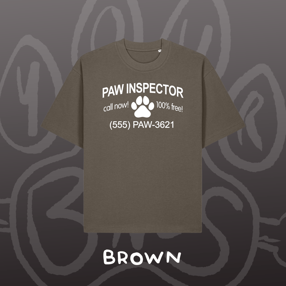 Image of PAW INSPECTOR - Oversized Tee