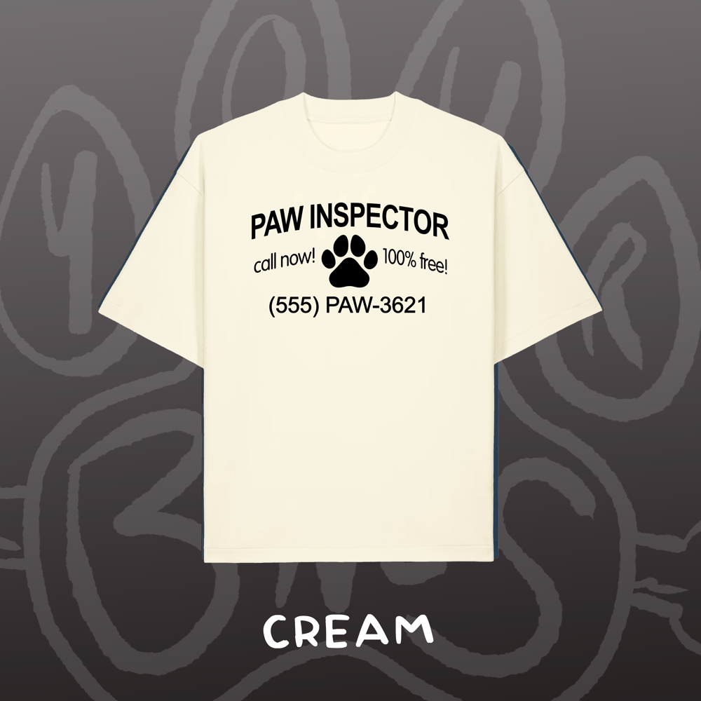 Image of PAW INSPECTOR - Oversized Tee