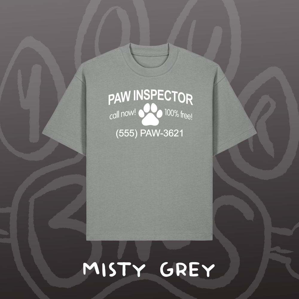 Image of PAW INSPECTOR - Oversized Tee