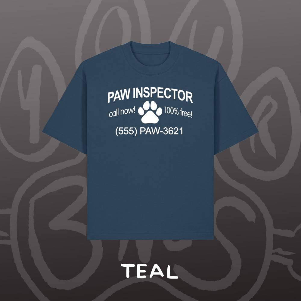 Image of PAW INSPECTOR - Oversized Tee