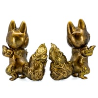 Image 4 of Gitsune Kitsura & Bronze Momo Keychain