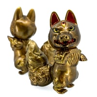 Image 5 of Gitsune Kitsura & Bronze Momo Keychain