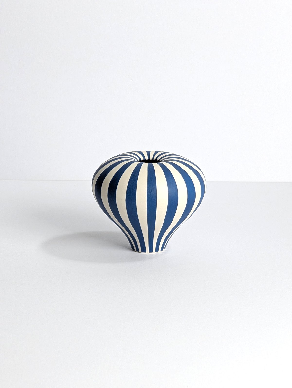 Image of Mini Blue & White Humbug Vessel
