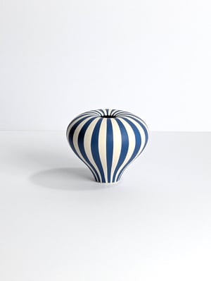 Image of Mini Blue & White Humbug Vessel