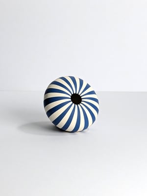 Image of Mini Blue & White Humbug Vessel