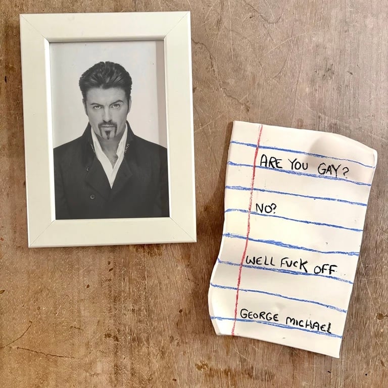 Image of George Michael ‘Fck off’ Porcelain note
