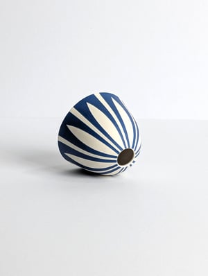 Image of Small Blue & White Bud Vase