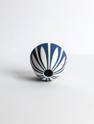 Image of Small Blue & White Bud Vase