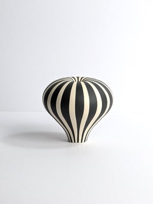 Image of Midi Black & White Humbug Vessel No2