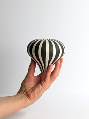 Image of Midi Black & White Humbug Vessel No2