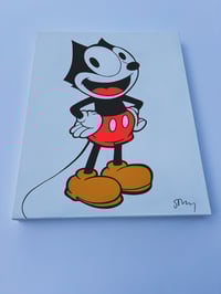 Image 2 of cat & mouse (original painting)