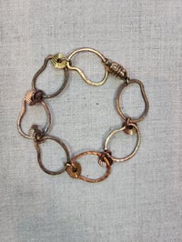 Rainbow Copper and Charm Bracelet