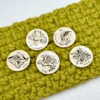 Image 2 of Bestiary Button Back