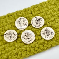 Image 3 of Bestiary Button Back