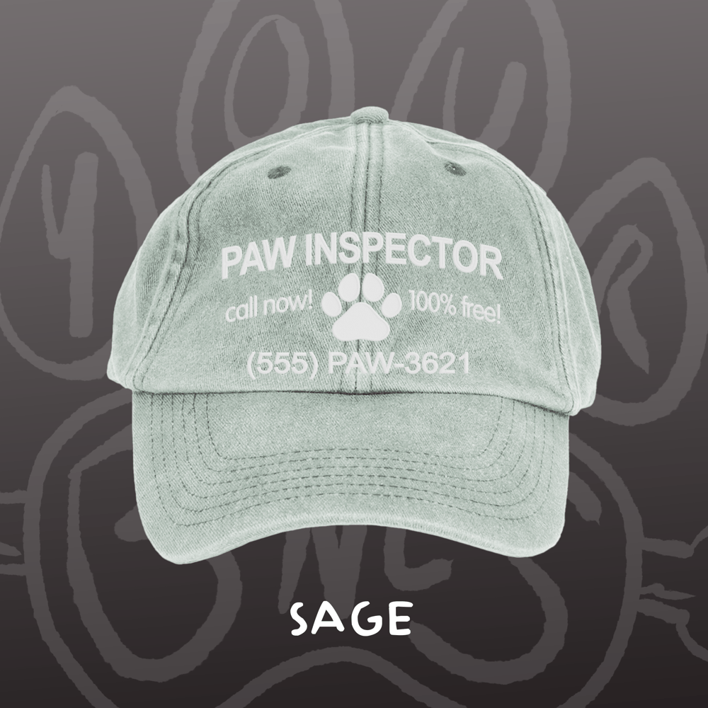 Image of PAW INSPECTOR - Vintage Cap