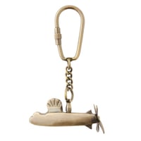 Image 2 of Keyring Brass Submarine 