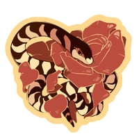 Rose Snake Sticker