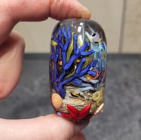 Image 5 of  XL. Tropical Coral Reef Aquarium #2 - Flameworked Glass Sculpture Bead