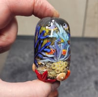 Image 7 of  XL. Tropical Coral Reef Aquarium #2 - Flameworked Glass Sculpture Bead
