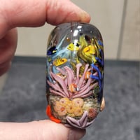 Image 11 of  XL. Tropical Coral Reef Aquarium #2 - Flameworked Glass Sculpture Bead