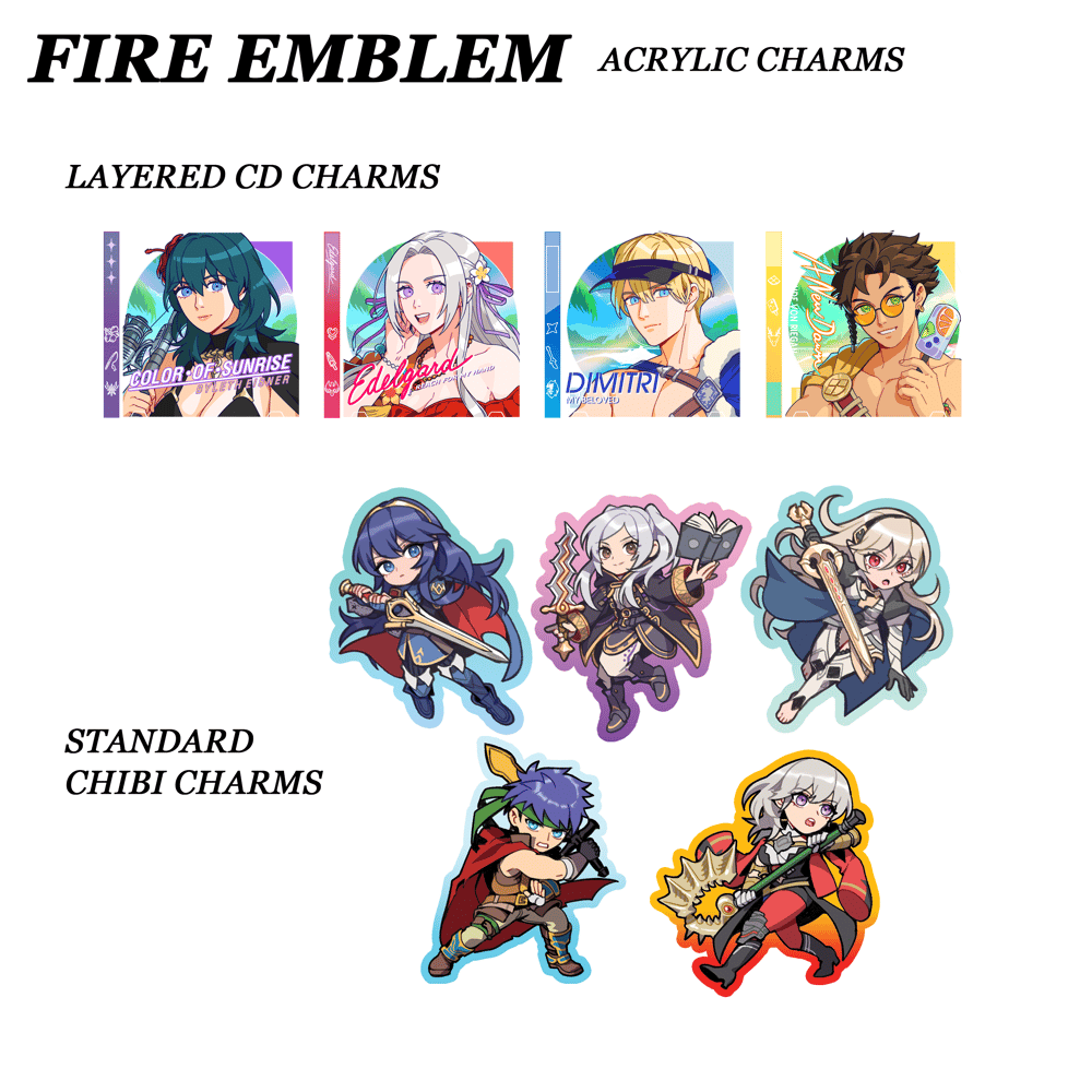 [SALE!] Fire Emblem Charms