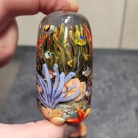 Image 3 of XXL. Tropical Coral Reef Aquarium - Flameworked Glass Sculpture Bead