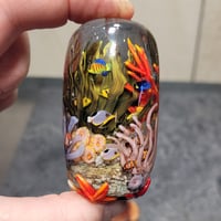 Image 4 of XXL. Tropical Coral Reef Aquarium - Flameworked Glass Sculpture Bead