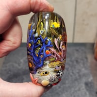 Image 4 of XXXL. Tropical Coral Reef Aquarium - Flameworked Glass Sculpture Bead