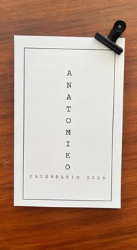 Image 1 of 2026 Anatomiko Calendar