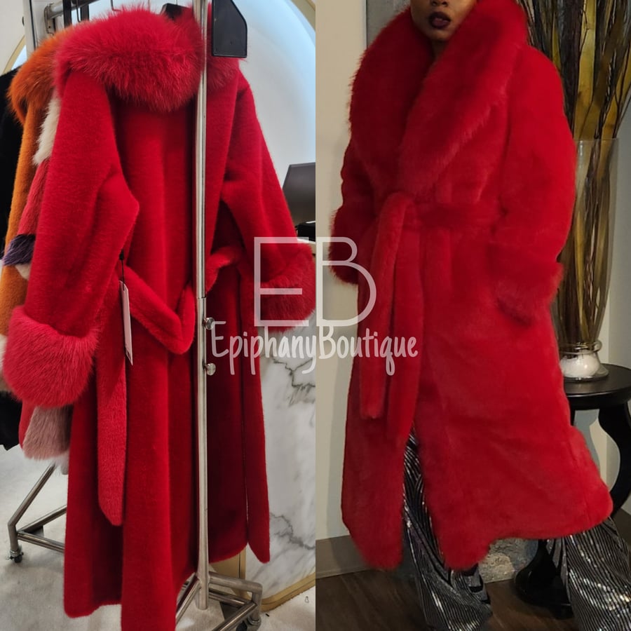 Image of Ms. Cranberry Lux Fur Coat