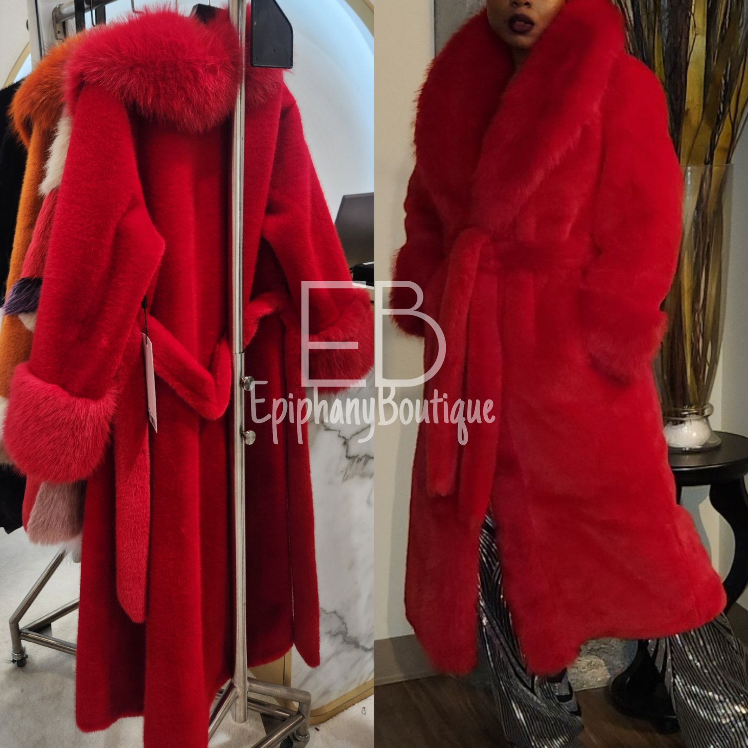 Image of Ms. Cranberry Lux Fur Coat
