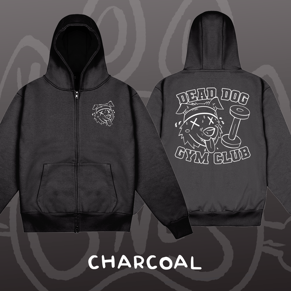 Image of DEAD DOG GYM CLUB - Heavyweight Zip-up Hoodie