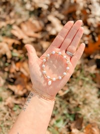 Lavender Freshwater Pearls & Pearl Charm