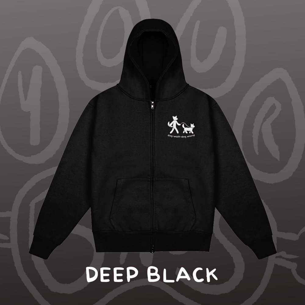 Image of DOG WALK DOG - Heavyweight Zip-up Hoodie