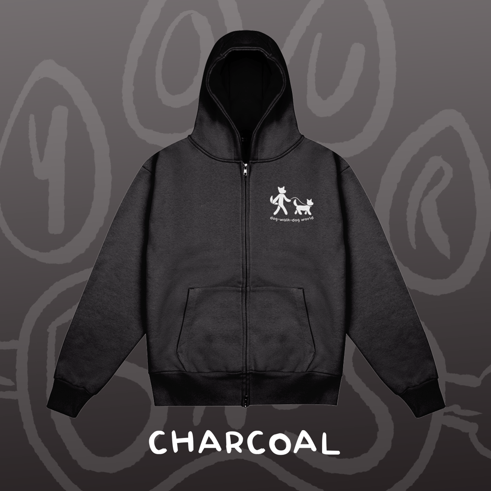 Image of DOG WALK DOG - Heavyweight Zip-up Hoodie