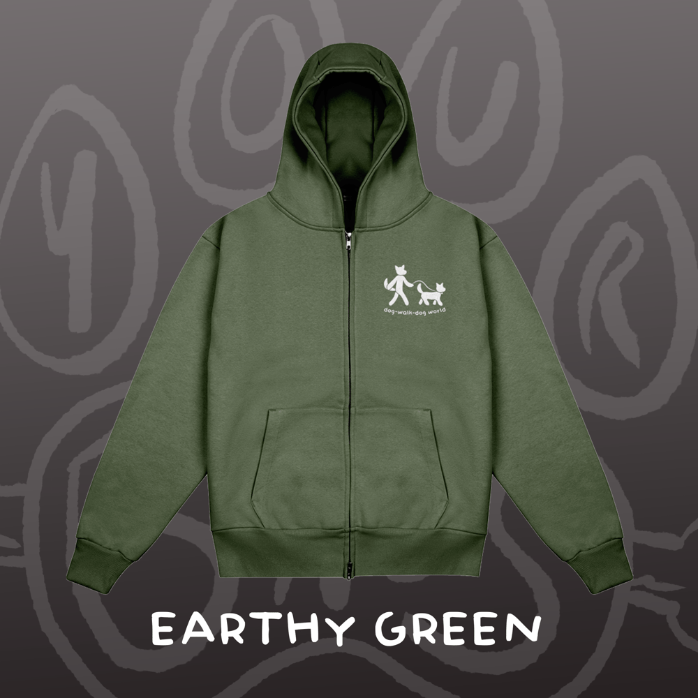 Image of DOG WALK DOG - Heavyweight Zip-up Hoodie