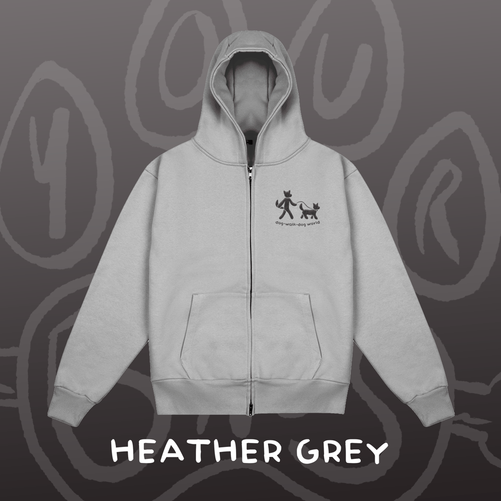 Image of DOG WALK DOG - Heavyweight Zip-up Hoodie