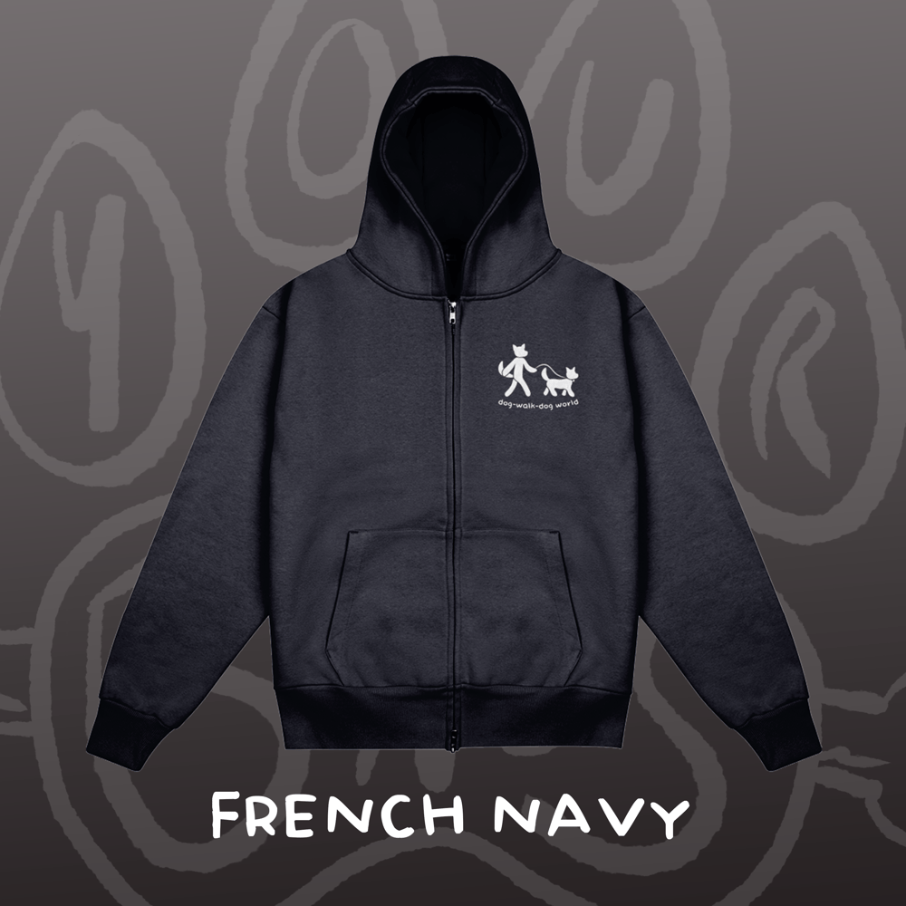 Image of DOG WALK DOG - Heavyweight Zip-up Hoodie