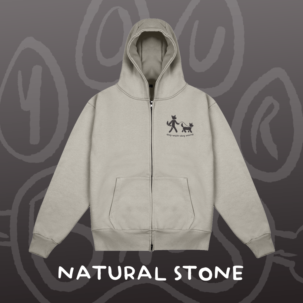 Image of DOG WALK DOG - Heavyweight Zip-up Hoodie