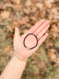 Image 1 of Black Opal Freshwater Pearl Heart