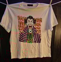 The Joker cartoon junk food t-shirt. 2X