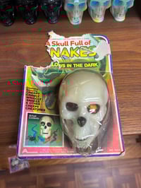 Vintage skull full of snakes